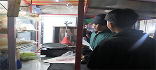 Picture 4: Interview with Mr Ahmad, a kebab seller who get electricity connection from nearby houses