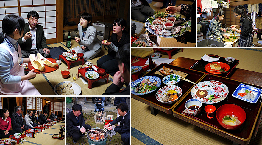 「たかまった」にて復元した料理のお披露目会