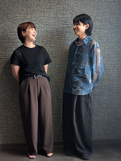 大石友子さん（左）と竹下昌志さん