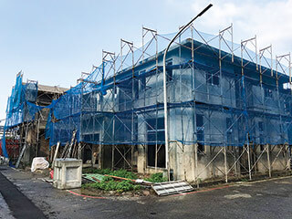 建築中の新しい住居(写真提供:太田裕通氏)