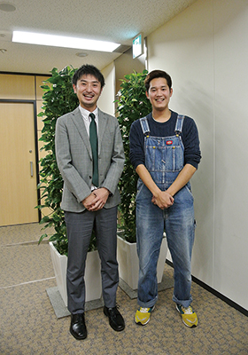 田中惇敏さん（右）と比田井純也（聞き手・国内助成プログラムプログラムオフィサー）