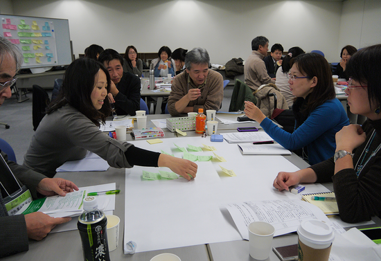 アジア隣人プログラム特別企画「未来への展望」のキックオフワークショップ「実践者の学びあいとつながりから描く『未来への展望』」を開催（2012年12月18日）