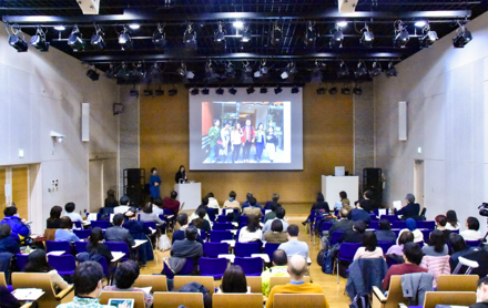 Day2：会場の様子。東京大学大学院博士課程教育リーディングプログラム「多文化共生・統合人間学プログラム（ＩＨＳ）」との共催シンポジウム『学びあいから共感へ～私たちはいかに社会と対話してきたか』を開催。（2020年2月8日）
