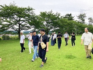 五城目小学校へ向かう道すがら