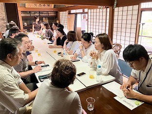 「ちよだ五城目交流館」で2日間の振り返りを行った